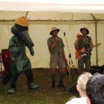 Underhållning av Arne Alligator på barnfest